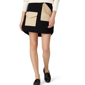 Sz10 Tibi Bond Stretch Knit Patched Skirt - RUNS LARGE